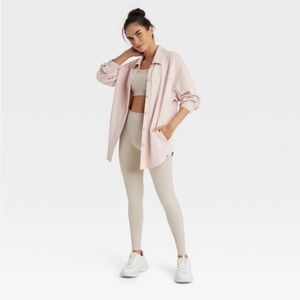 Women's French Terry Button Down Shacket
- JoyLab™ Ivory new